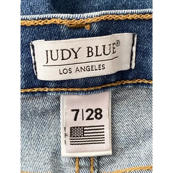 Judy Blue Basic Clean Stretch Denim Skinny Jeans, Dark Wash - Size 28 - Picture 7 of 9